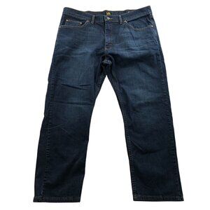 Lee Mens Jeans Size 40x29 Straight Premium Select Regular Fit Jeans Blue Denim